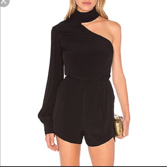Elliatt Pants - Elliatt one shoulder cubism playsuit